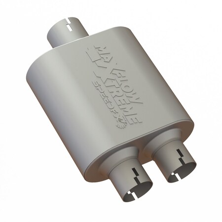 Speedfx MUFFLER 304 Stainless Steel All 304 Stainless Internals Chambered Single Inlet 3 Inch Diameter 50201M2